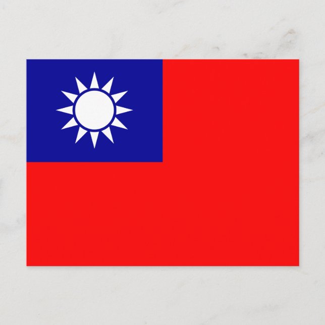 Postal Bandera de Taiwán (Anverso)