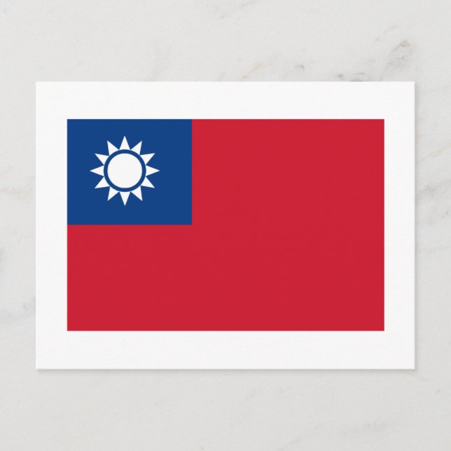 Postal Bandera de Taiwán (Anverso)