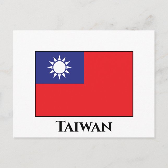Postal Bandera de Taiwán (Anverso)