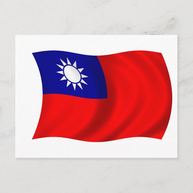Postal Bandera de Taiwán (Anverso)