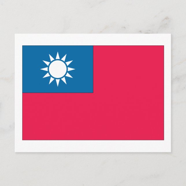 Postal Bandera de Taiwán (Anverso)