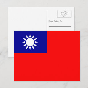 Postal Bandera de Taiwán, Bandera de Taiwán