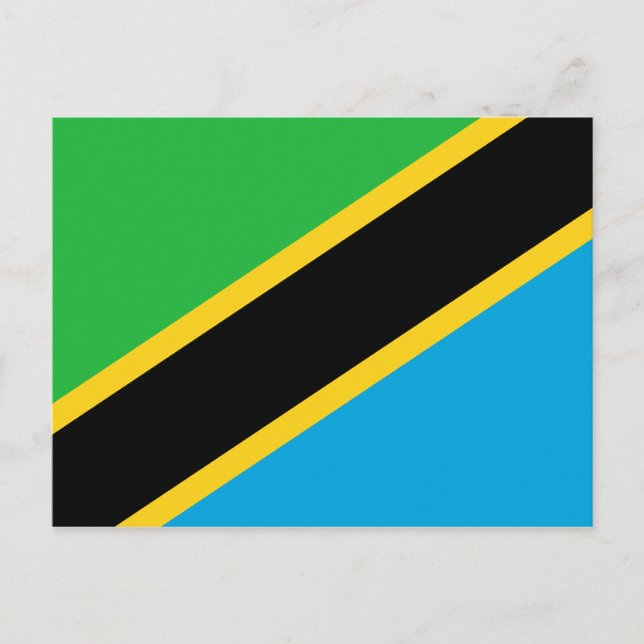 Postal Bandera de Tanzania (Anverso)