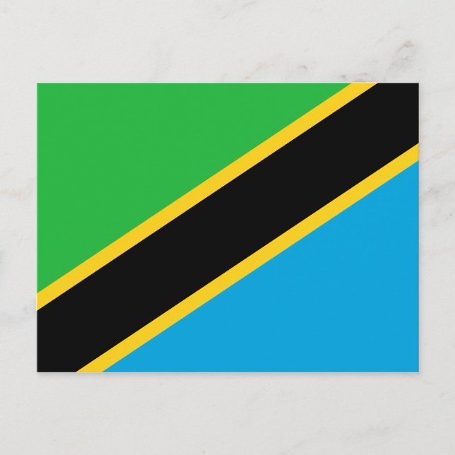 Postal Bandera de Tanzania (Anverso)
