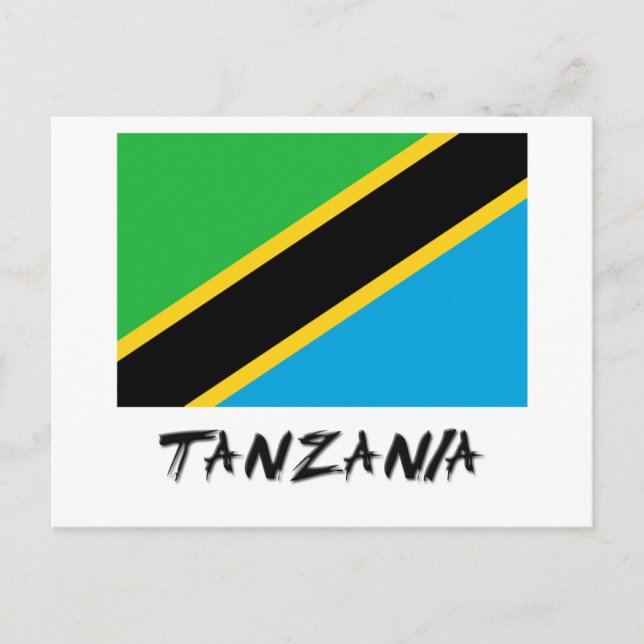 Postal Bandera de Tanzania (Anverso)