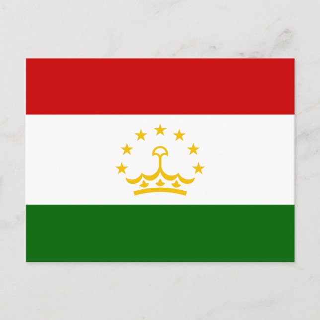 Postal Bandera de Tayikistán (Anverso)
