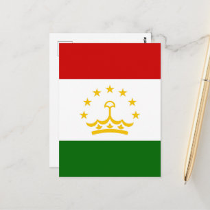 Postal Bandera de Tayikistán