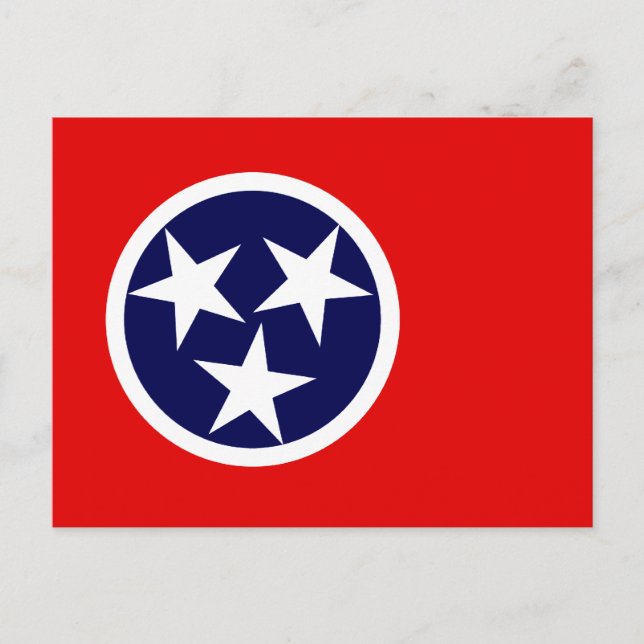 POSTAL BANDERA DE TENNESSEE (Anverso)