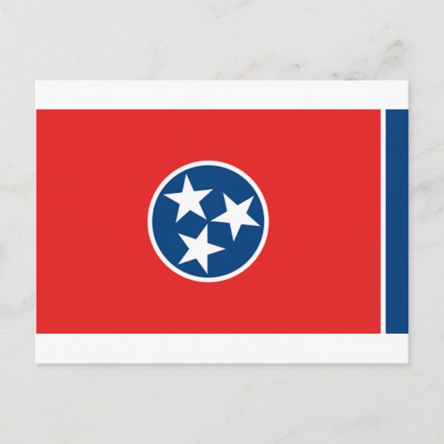 Postal Bandera de Tennessee (Anverso)