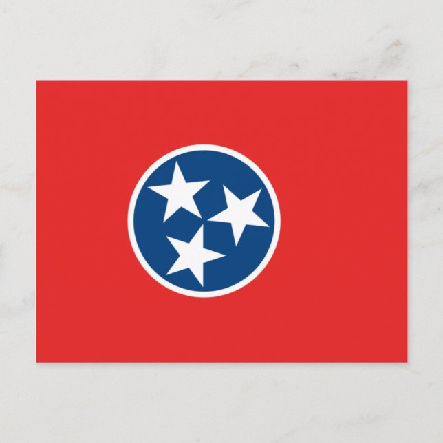 Postal Bandera de Tennessee (Anverso)