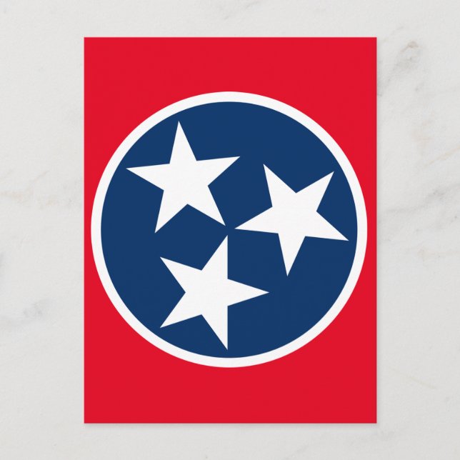 Postal Bandera de Tennessee (Anverso)