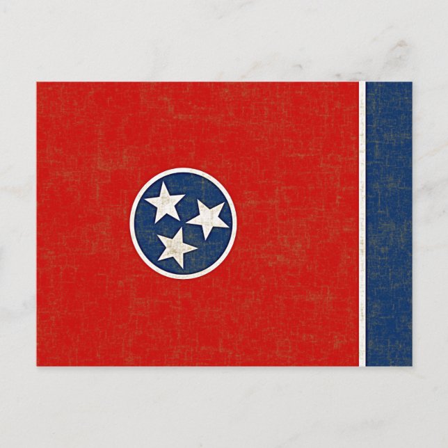 POSTAL BANDERA DE TENNESSEE (Anverso)