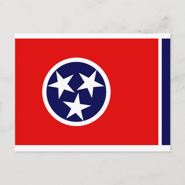 POSTAL BANDERA DE TENNESSEE (Anverso)