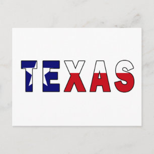 Postal Bandera de Texas