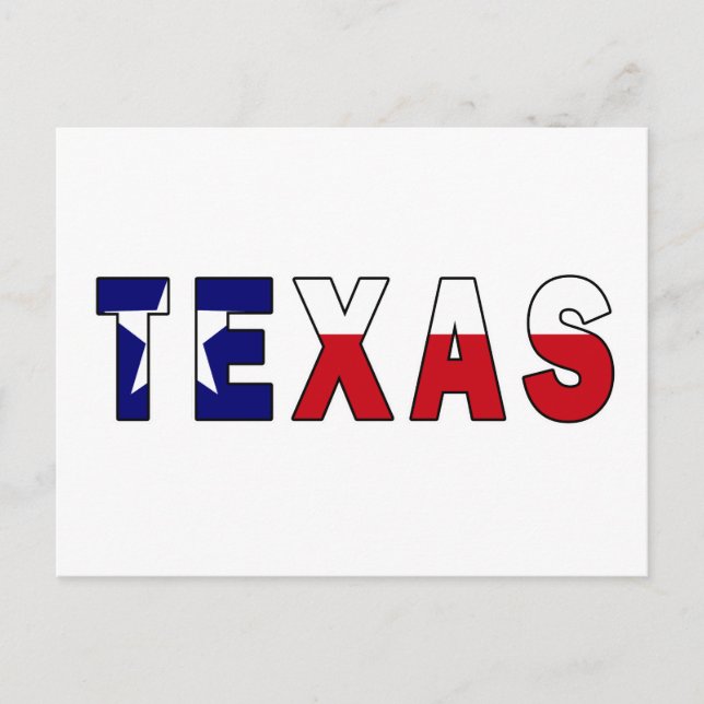 Postal Bandera de Texas (Anverso)