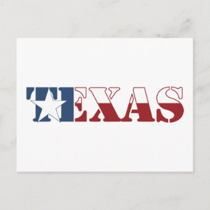 Postal Bandera de Texas