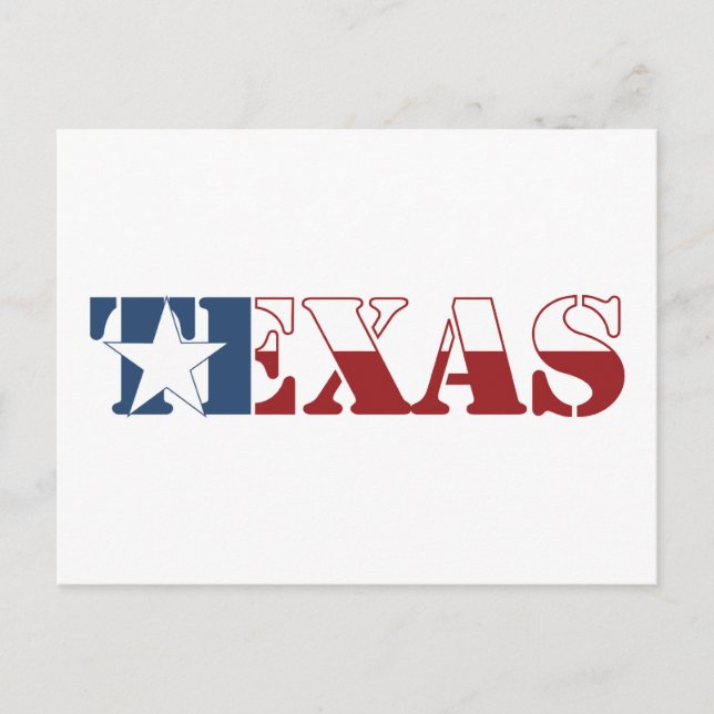 Postal Bandera de Texas (Anverso)