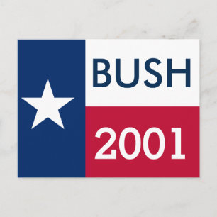 Postal Bandera de Texas de George W Bush 2001