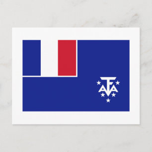 Postal Bandera de Tierras del Sur y Antártico de Francia