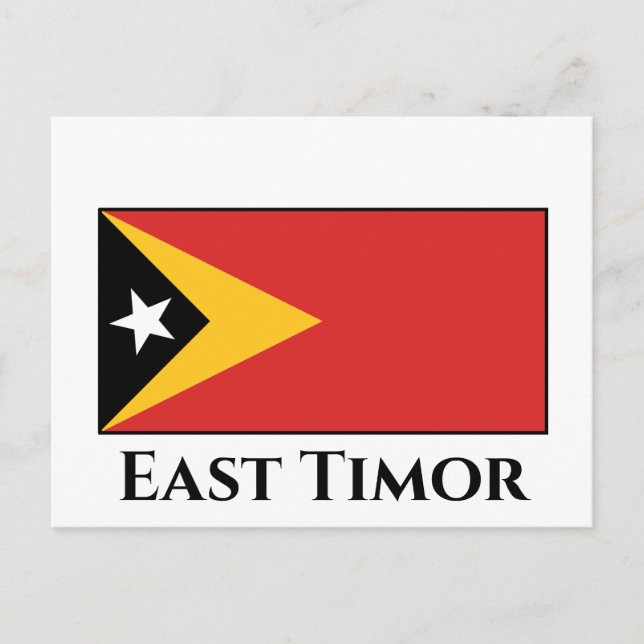 Postal Bandera de Timor Oriental (Anverso)