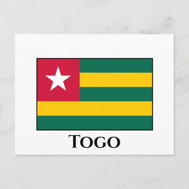 Postal Bandera de Togo (Anverso)