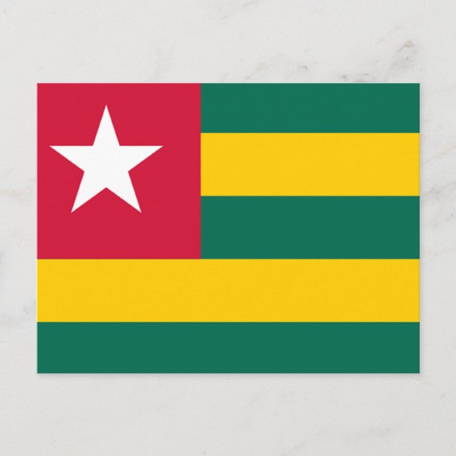 Postal Bandera de Togo (Anverso)