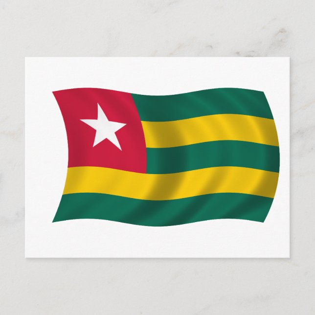 Postal Bandera de Togo (Anverso)