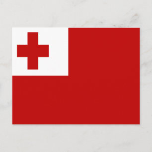 POSTAL BANDERA DE TONGA