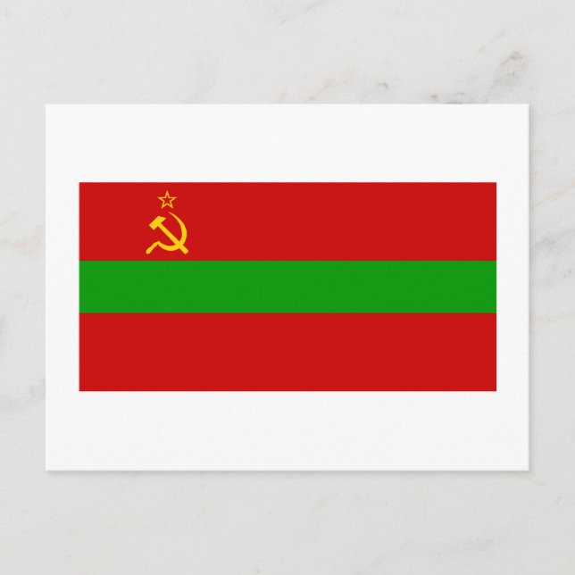Postal Bandera de Transnistria (Anverso)