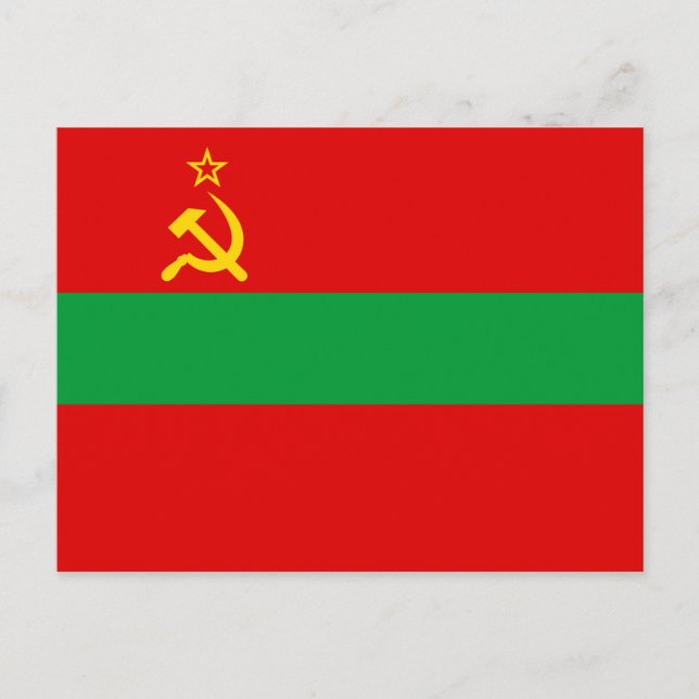 Postal Bandera de Transnistria (Anverso)