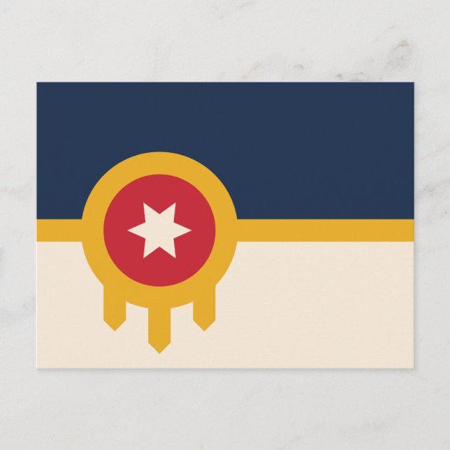 Postal Bandera de Tulsa (Oklahoma) (Anverso)