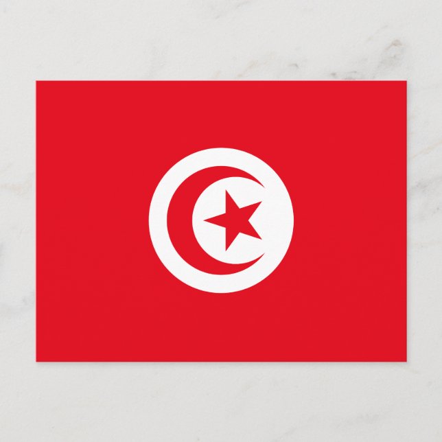 Postal Bandera de Túnez (Anverso)