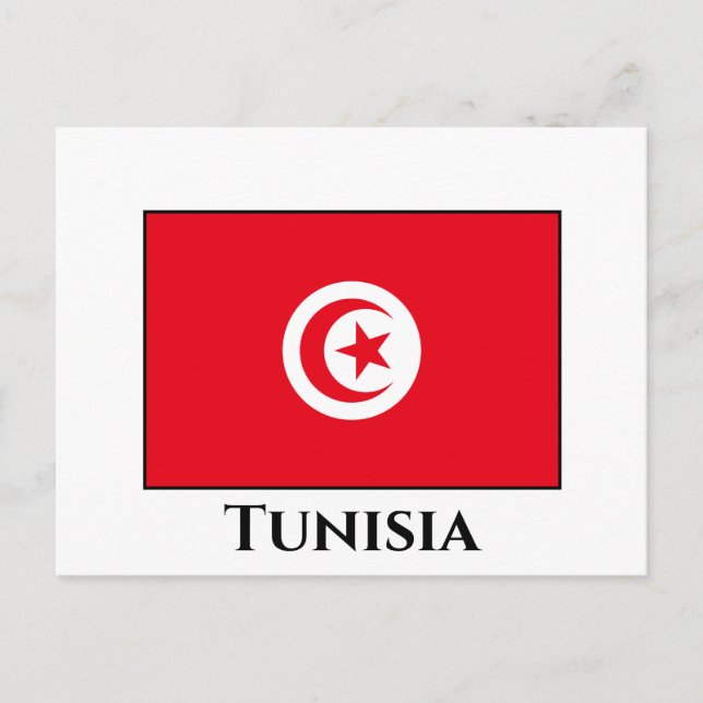 Postal Bandera de Túnez (Anverso)