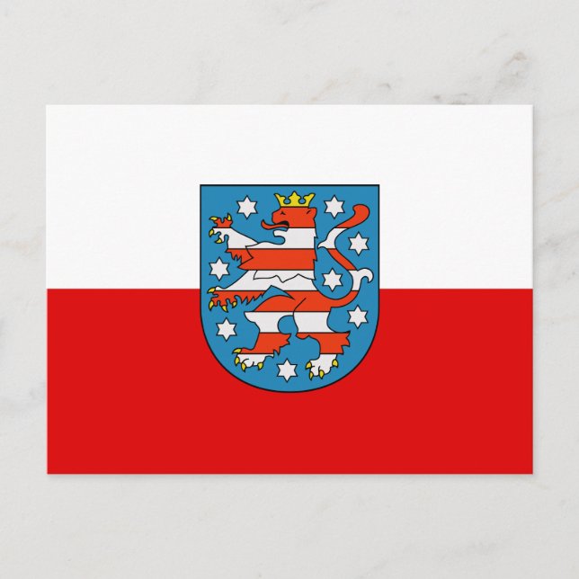 Postal Bandera de Turingia (Anverso)