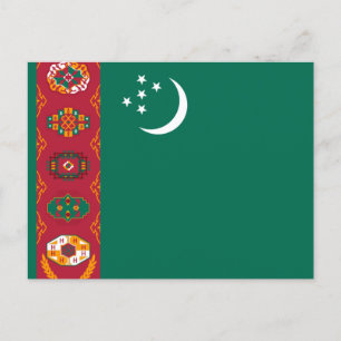 Postal Bandera de Turkmenistán