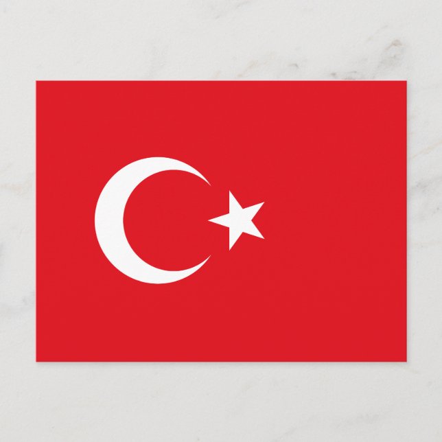 Postal Bandera de Turquía (Anverso)