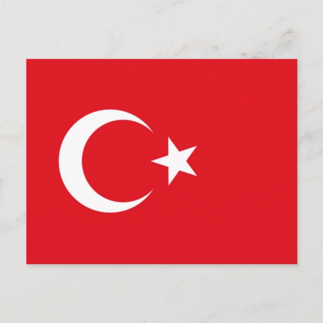 Postal Bandera de Turquía (Anverso)