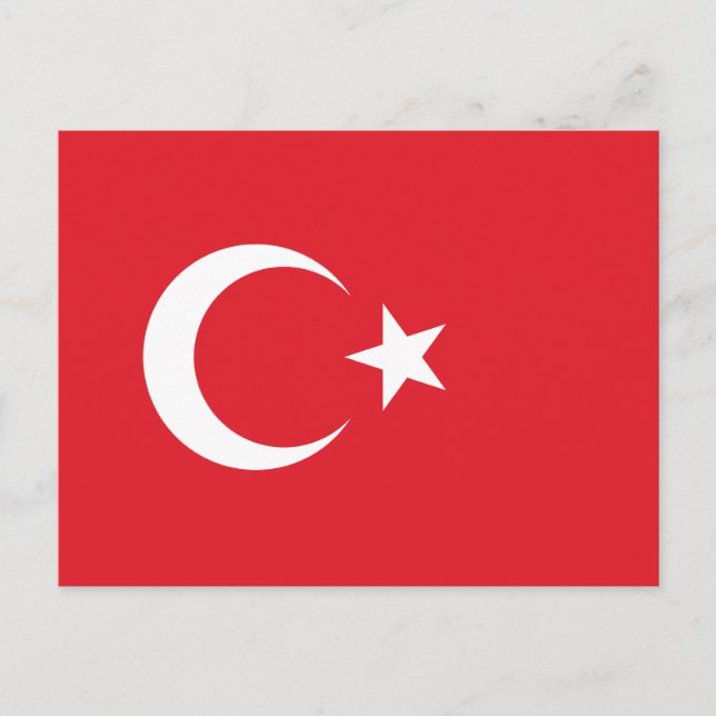 Postal Bandera de Turquía (Anverso)