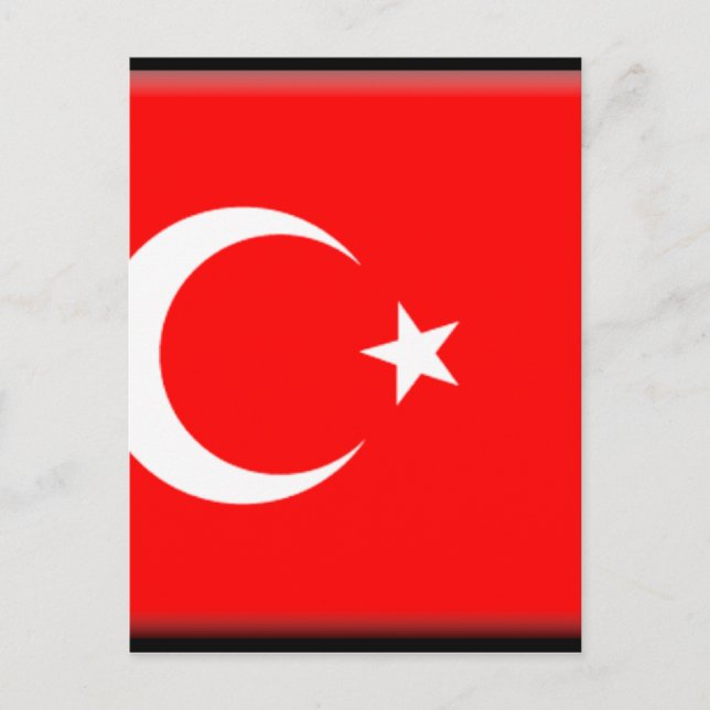 Postal Bandera de Turquía (Anverso)