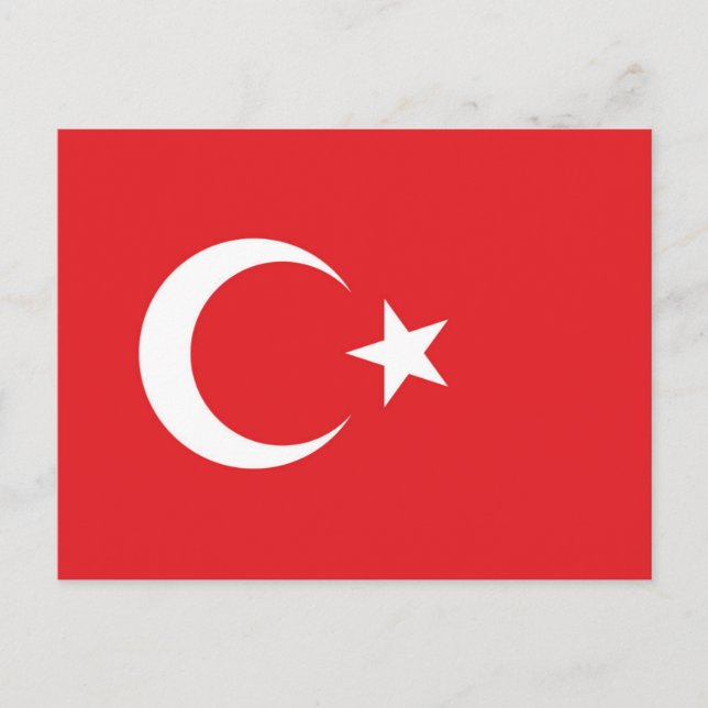 Postal Bandera de Turquía (Anverso)