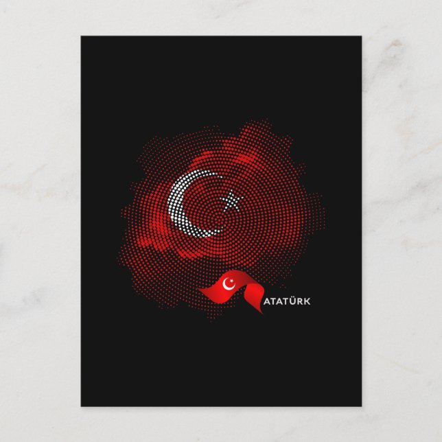 Postal Bandera de Turquía (Anverso)
