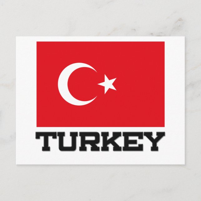 Postal Bandera de Turquía (Anverso)