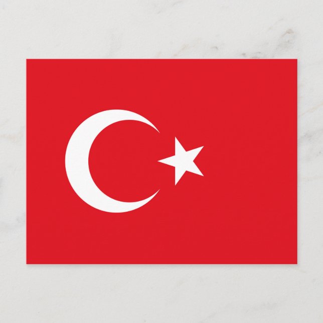Postal Bandera de Turquía (Anverso)