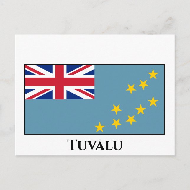 Postal Bandera de Tuvalu (Tuvaluan) (Anverso)