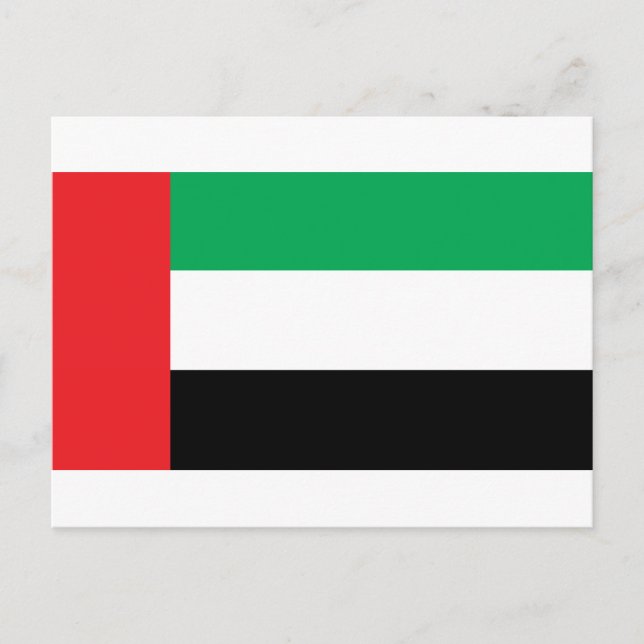 Postal Bandera De Uae (Anverso)