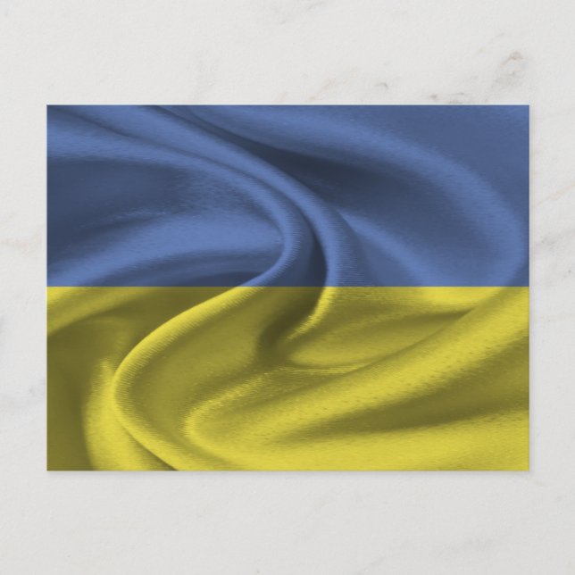 Postal Bandera de Ucrania (Anverso)