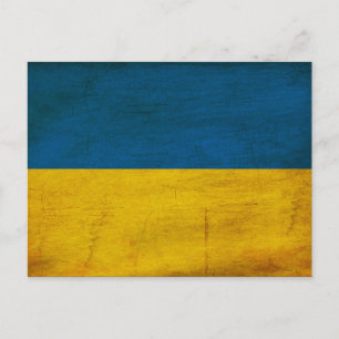 Postal Bandera de Ucrania