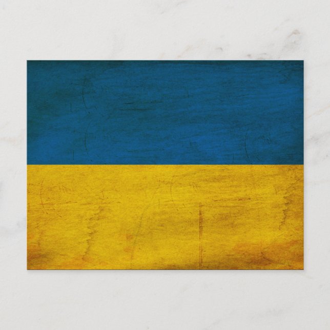 Postal Bandera de Ucrania (Anverso)
