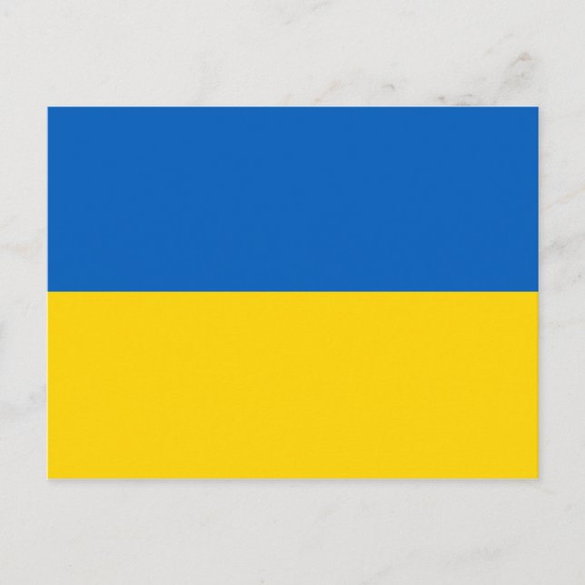 Postal Bandera de Ucrania (Anverso)