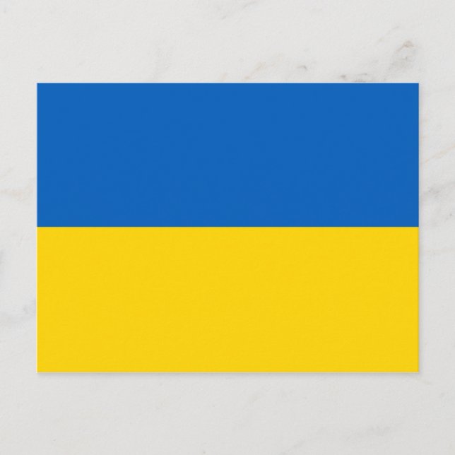 Postal Bandera de Ucrania (Anverso)